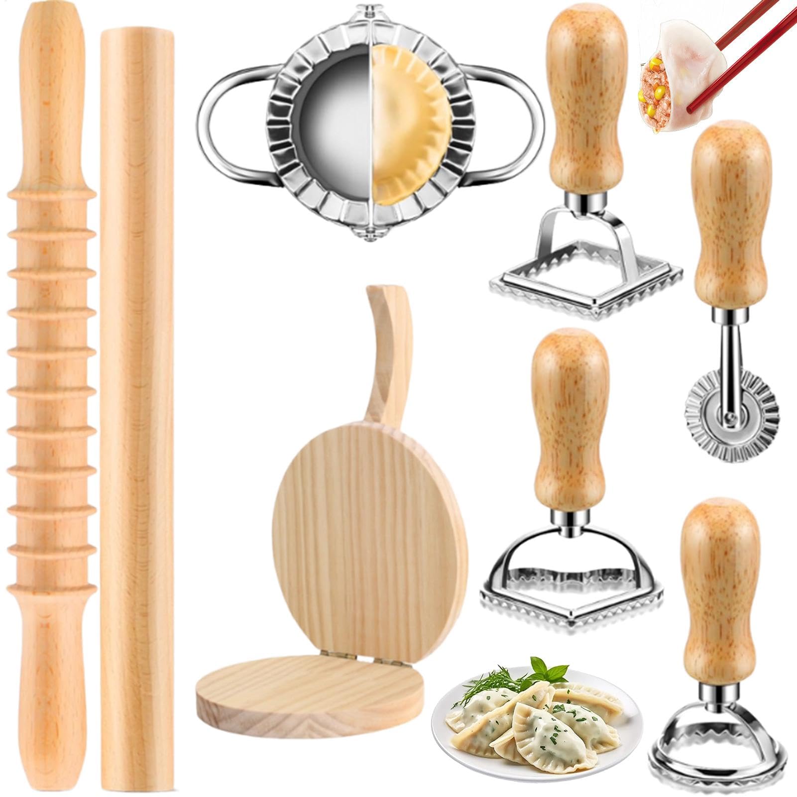 Outil De Cuisine À Raviolis Set à spaghetti et accessoires pâtisserie | rouleau et coupe-pâtes Accessoires De Pâtisserie Polyvalents Pour Fournitures De Cuisine Maison Et Restaurant De