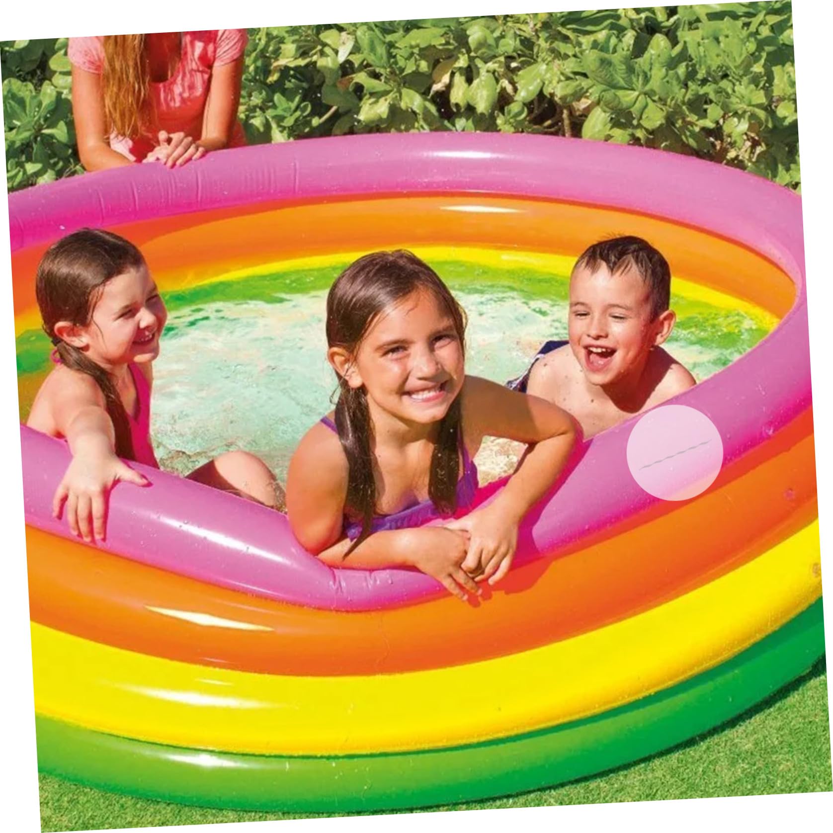 Yardwe 5 Sätze Schwimmring-Patch Bausätze Liner Netz Luftmatratze Flicken Set Schlauchboot Flickzeug Set Reparaturflicken Für Luftmatratzen Quadratische Reparaturflicken PVC 60 Stück * 5