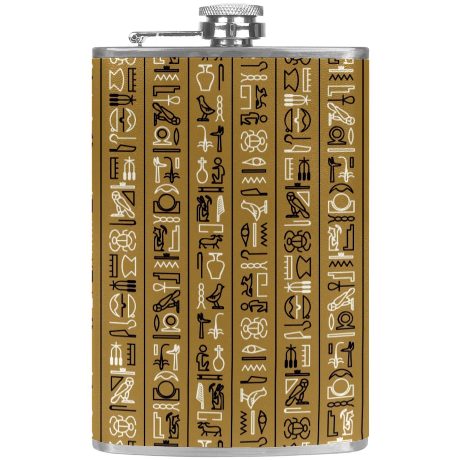 Flasque à whisky de poche étanche en cuir avec entonnoir pour éviter les fuites