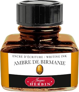 Herbin Fountain Pen Ink - 30ml Bottled - Ambre de Birmanie