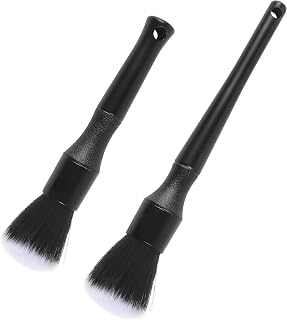 2pcs Car Detailing Brush,Car Accessories Scratch-Free Detail Brush Set for Interior and Exterior,Air Vents,Dashboard,Wheels,Automotive Cleaning Brushe,Suitable for Most for Cars,Trucks,RVs