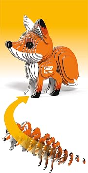 EUGY 3D Red Fox Model Craft Kit, for 6 Years +