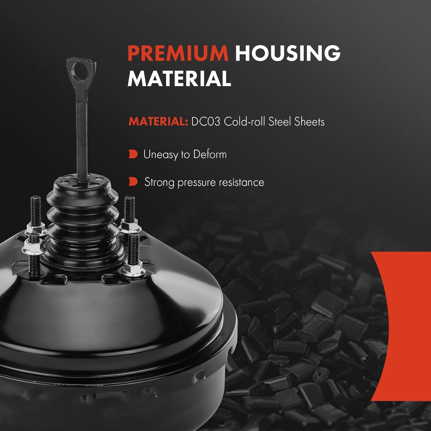 A-Premium Vacuum Power Brake Booster Compatible with Buick Lucerne 2006-2008, LeSabre, Park Avenue, Riviera & Cadillac DTS 2006-2008, DeVille, Seville & Oldsmobile Aurora & Pontiac Bonneville