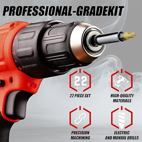 Miniatura 3 de Juego de extractor de tornillos dañados kit de extractor de pernos rotos de titanio de 22 piezas - Extractor de tornillos pelados para una fácil