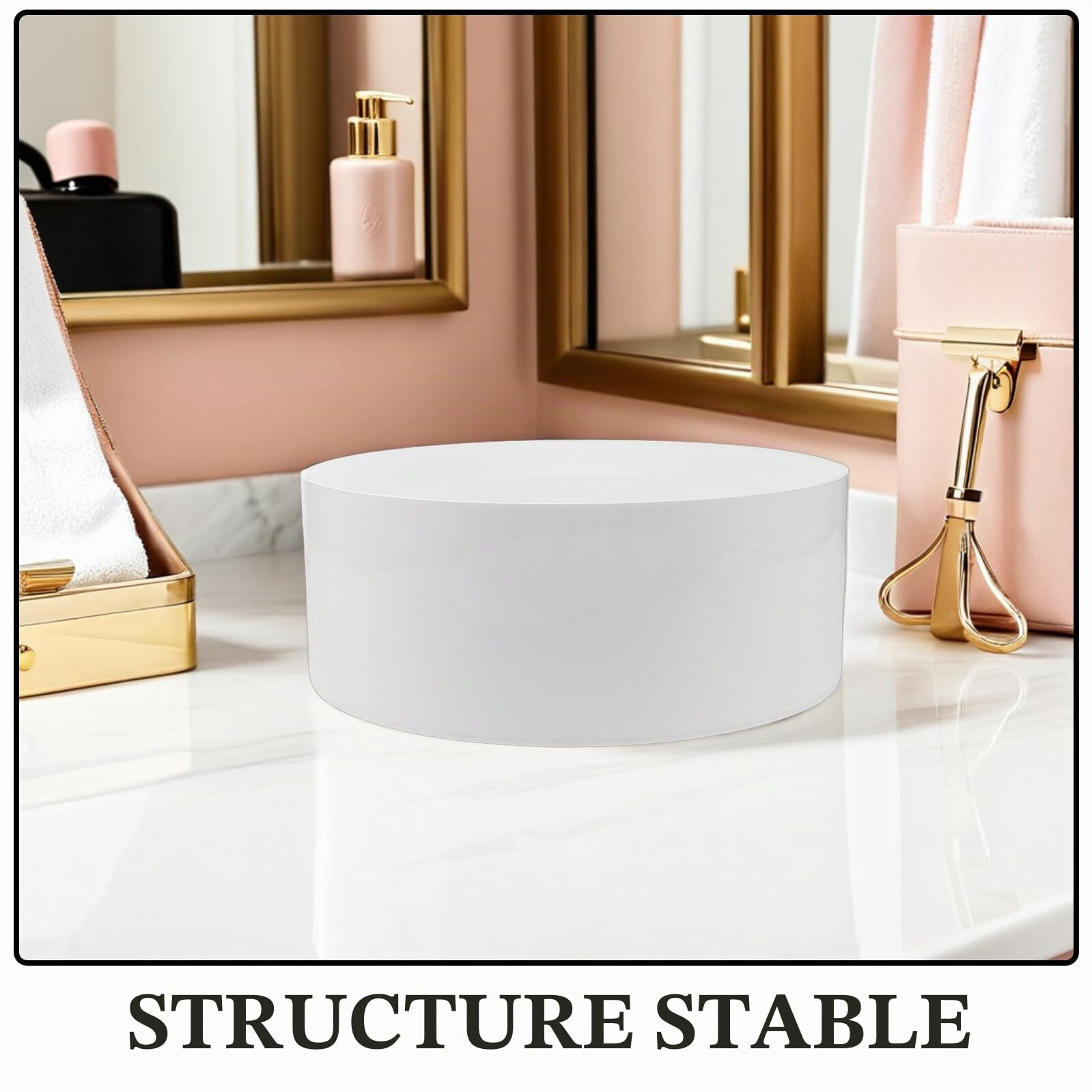 Lot De 3 Présentoirs Cylindriques En Acrylique Transparent Supports À Gâteaux Sur Socle Pour Desserts Cupcakes Cosmétiques Parfums Buffet Et Présentation De Collections
