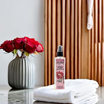Reshma Beauty Rose Water Toner | ضباب مرطب لجميع أنواع البشرة وأنواع الشعر | حبر الوجه النباتي | لا صبغة وخالية من الكحول | للاستخدام اليومي وخالية من القسوة (حزمة من 12)