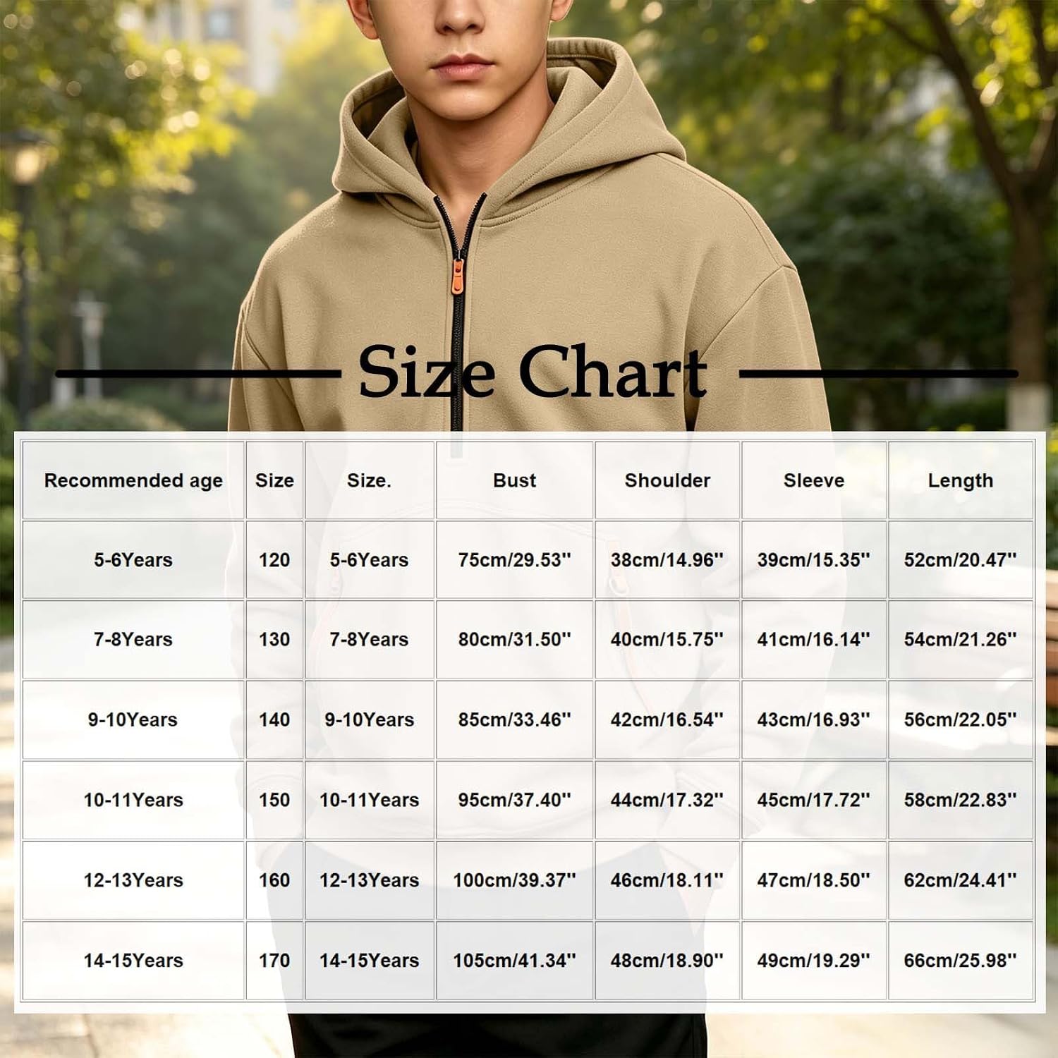 Hoodies for Boys Quarter Zip Pullover Hooded Sweatshirt Tops