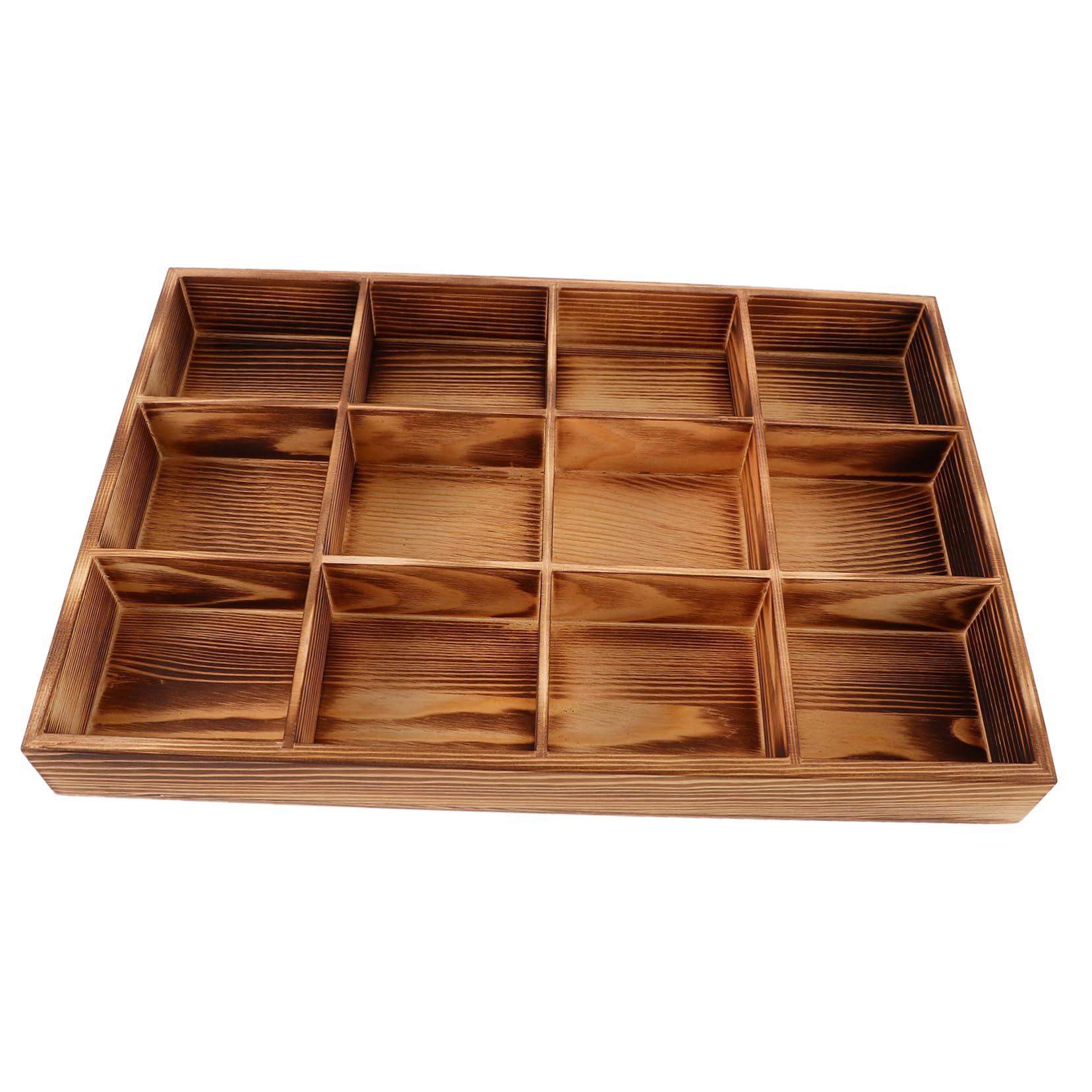 OKUMEYR Small Wooden Tea Box Tea Bag Storage Organize Packets Countertop Holder