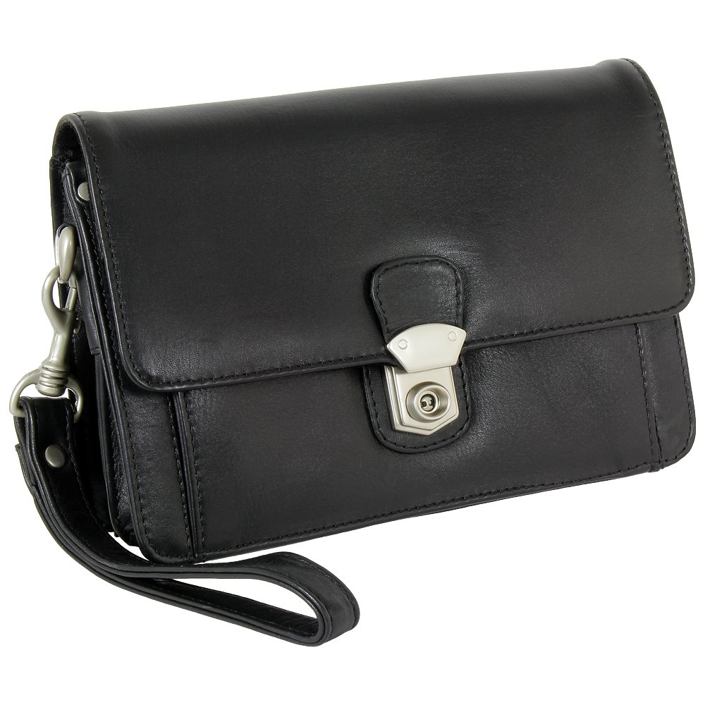 Ledershop24 Branco Business Herren Handgelenktasche Herrentasche Tasche schwarz | braun | natur Leder - sehr hochwertig