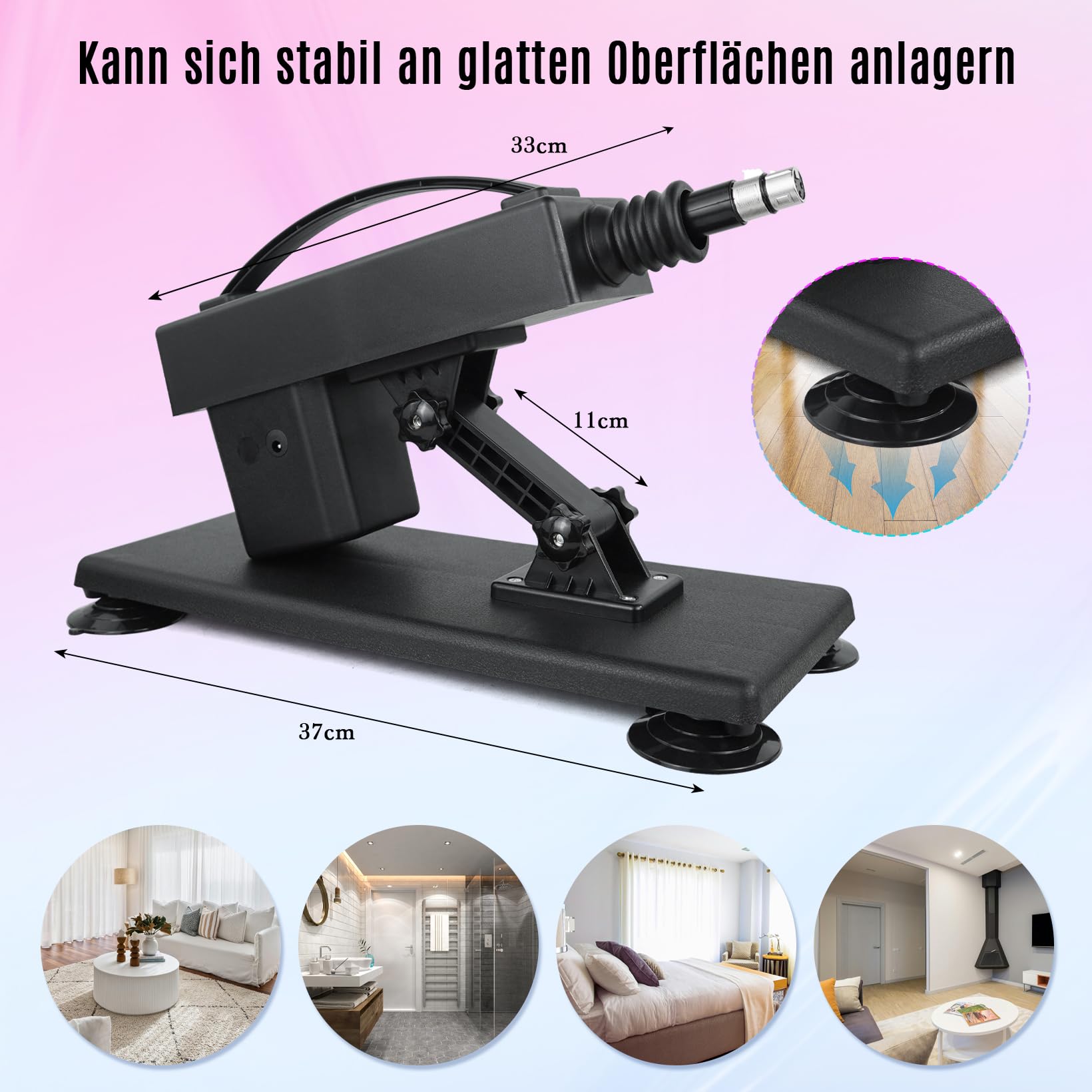 Sexmaschine mit Dildos, Fickmaschine für die frau, Automatische Dildo Maschine mit Saugnapfadapter, Geschwindigkeit und Winkel verstellbar, HIMOOX Fickmaschinen Sexspielzeug für Paare