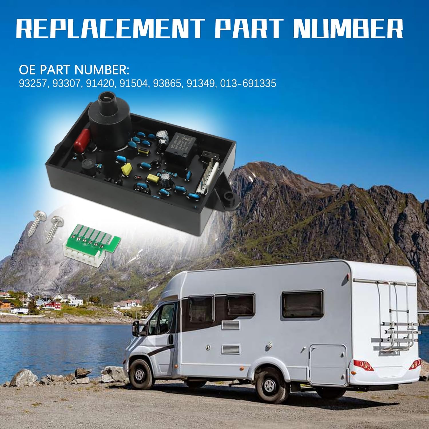 RV Water Control Board 93307 93865 93253 93257 91367 Compatible with Atwood Circuit G6A-6E/7E/8E GH10-1E/2E After-Market Parts