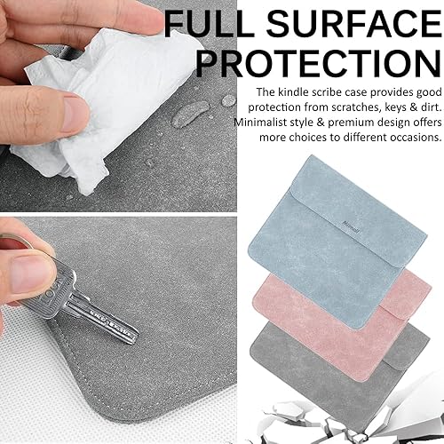 Miniatura 6 de Miimall Funda compatible con Kindle Scribe 2022, de cuero de alta calidad, funda protectora de cuero para Kindle Scribe de 10.2 pulgadas (versión