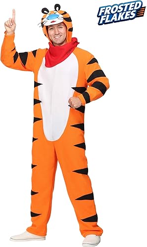Miniatura 2 de Disfraz de Tony the Tiger para adultos, disfraz de mascota de tigre para Halloween