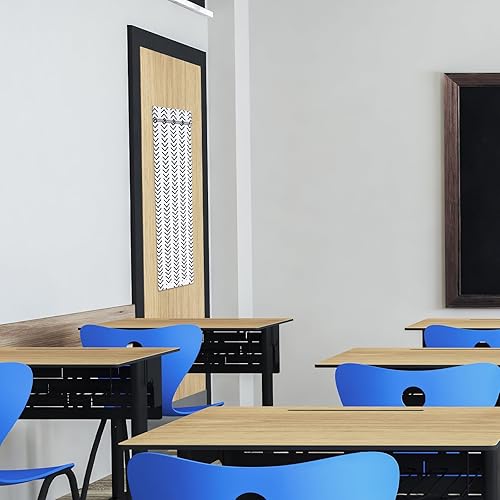 Miniatura 4 de Leinuosen 2 cortinas opacas para puerta de aula, cortinas opacas de bloqueo para puertas de cristal, cortinas opacas para oscurecer la guardería,