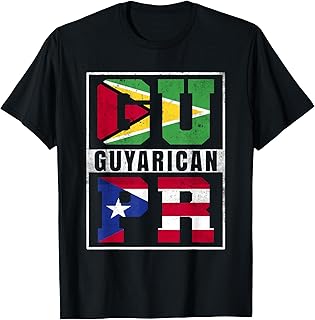 Guyarican Roots Guyana and Puerto Rico Mix Guyanese Boricua T-Shirt