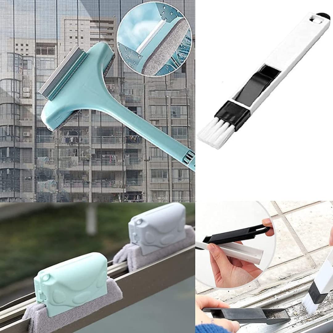 CASSARINA™ Combo of Window Groove Frame Cleaning Brush and Dust Cleaning Brush & Mesh Screen, Window Screen Cleaning Wiper Long Handle Washing Equipment,Window Glass Tool Sponge Wet and Dry Brush (B0BG3KK2ZR) Amazon Price History, Amazon Price Tracker