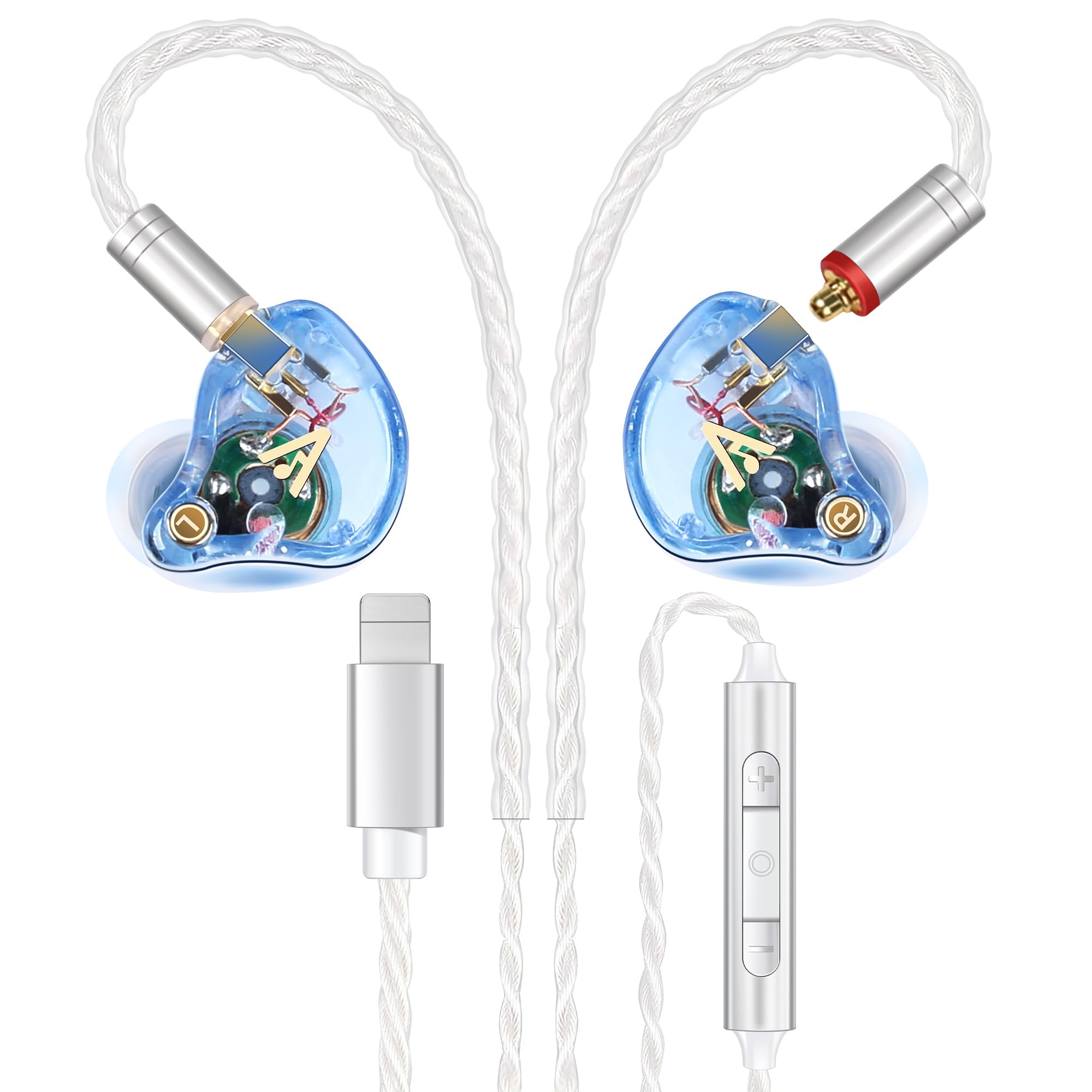 Audiovance Vibes 202ML HiFi Wired Earbuds for iPhone 14/13/12/11/X, Pro Max
