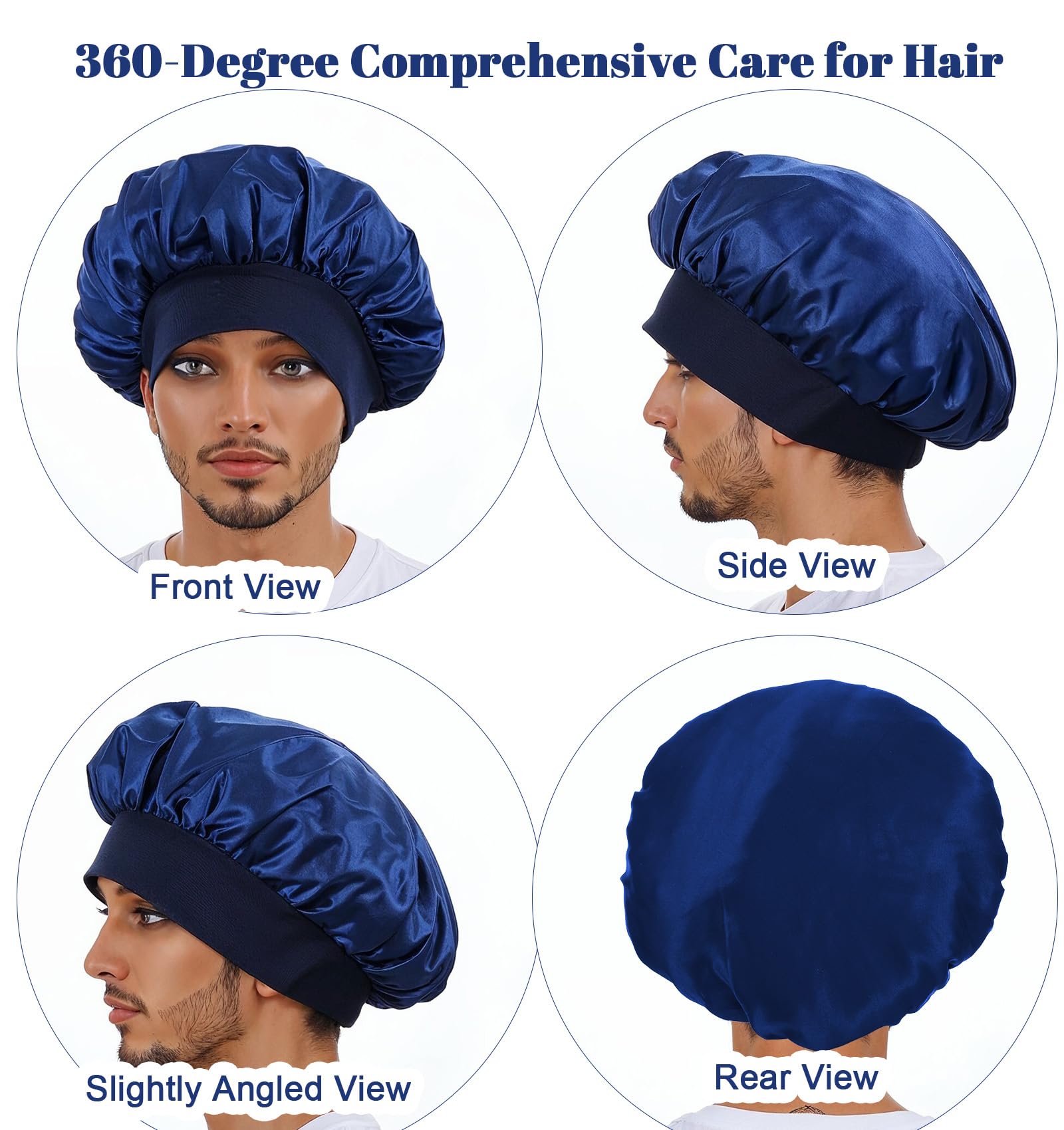 ValueBargain 3Pcs Silk Bonnet Men - Image 3