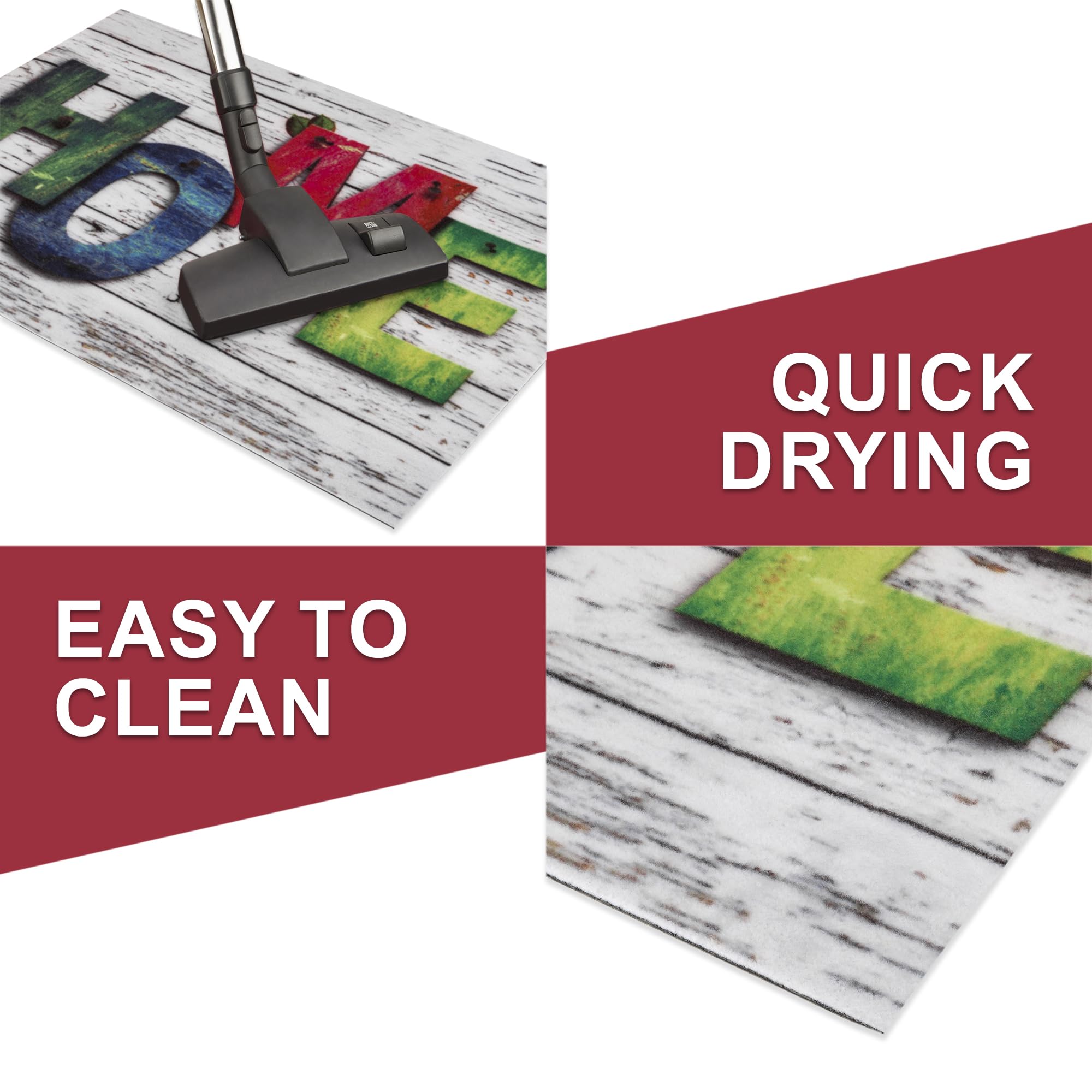 Valia Home doormat in 3 unique designs, Home 2, 60 x 80 cm (Rectangular) - Image 3