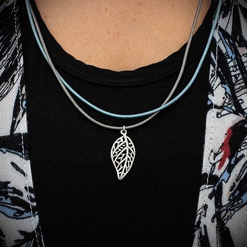 Miniatura 4 de Craft County Cordón de cuero redondo de 0.079 in  5, 10, 25 o 50 yardas o 328 pies (turquesa, 5 yardas)