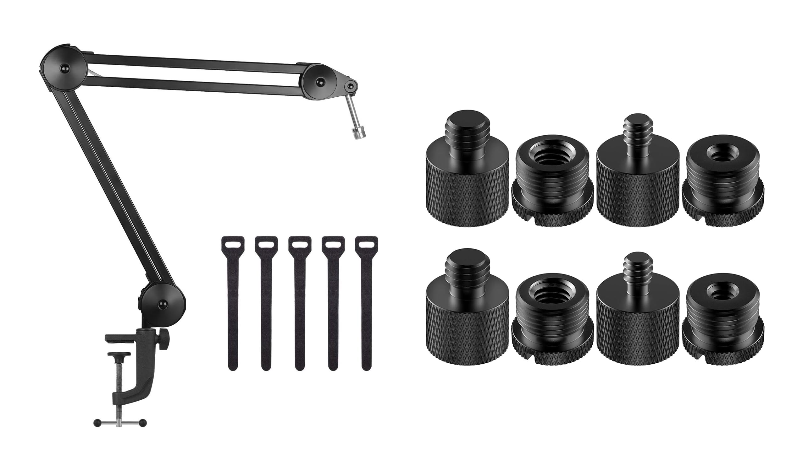 Amazon.com: InnoGear Heavy Duty Boom Stand & 8 Pieces Mic Stand Adapter ...