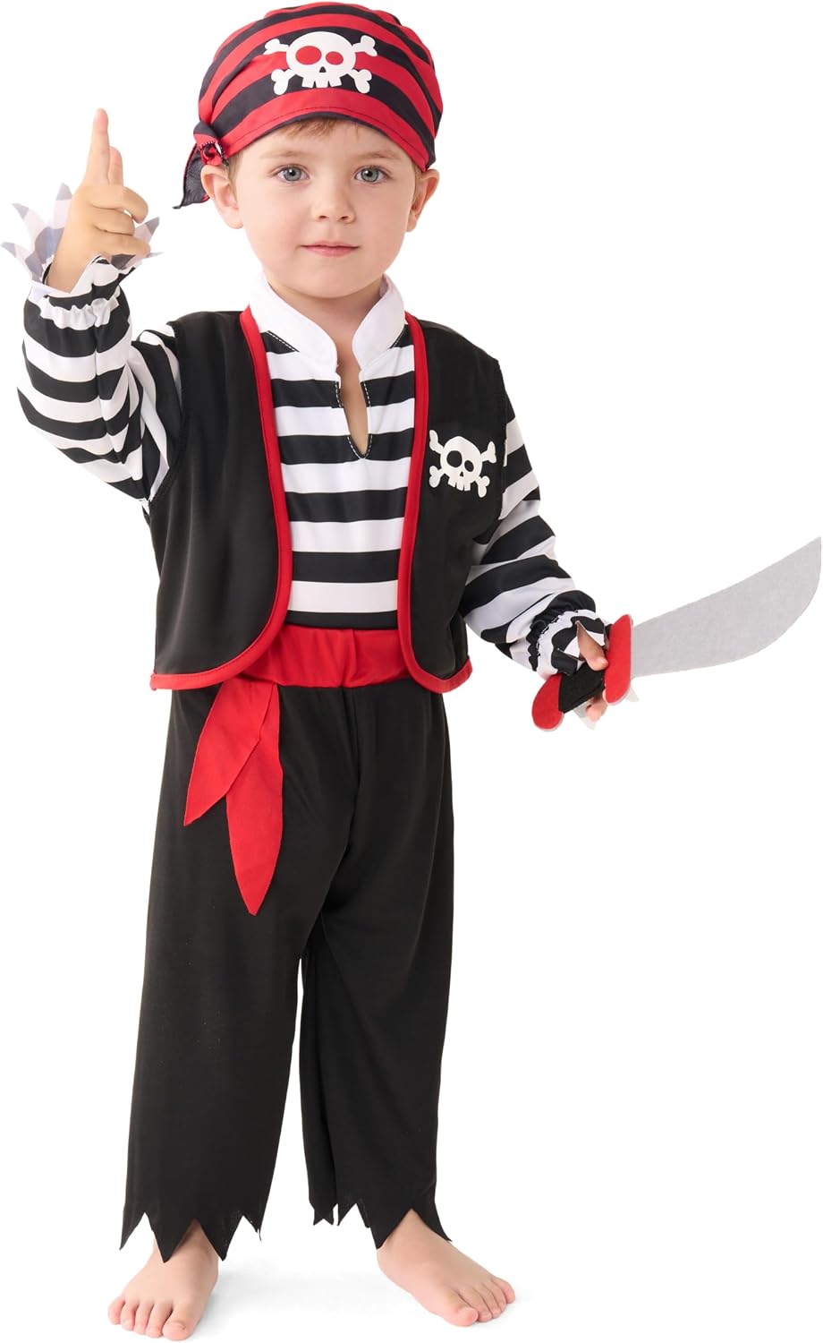 Spooktacular Creations Halloween Baby Pirate Costume, Infant Pirate Outfit Set for Toddler Pretend RolePlay Dress Up Party