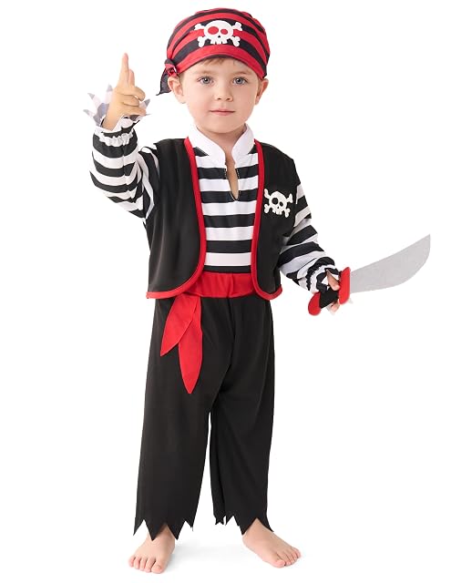 Spooktacular Creations Disfraz de pirata para bebé de Halloween