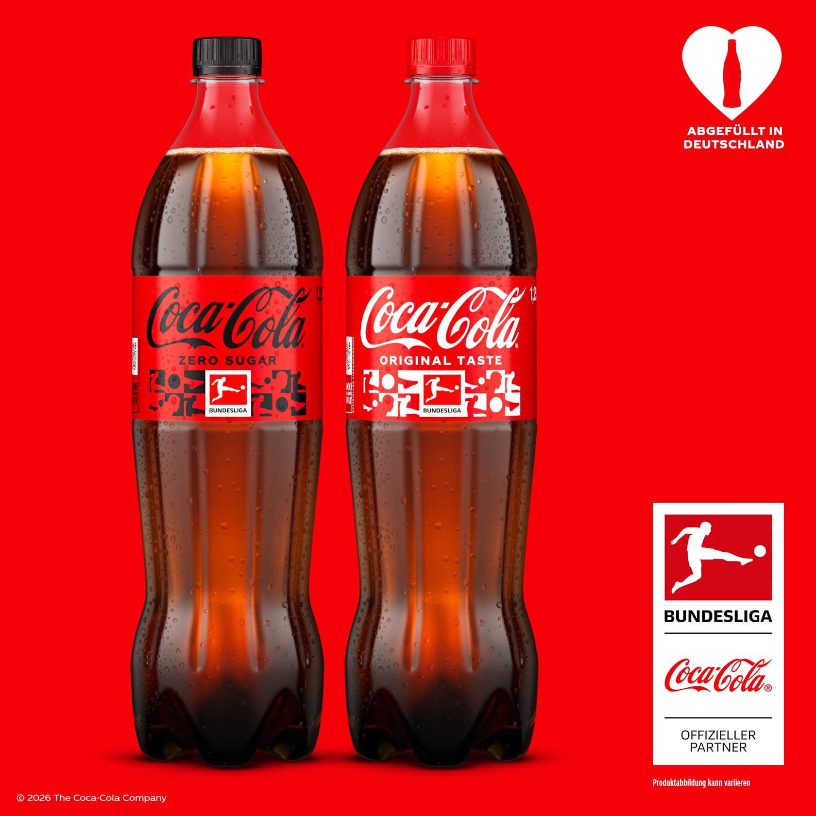 Coca-Cola Original Taste Cola Caffeinated Soft Drink 6 x 1.25 L