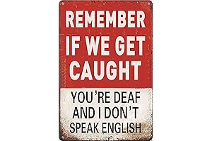 Bestylez Funny Bedroom Decor: "Remember If We Get Caught" Sign