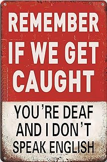 Bestylez Funny Man Cave Room Sign Remember If We Get Caught Sign For Bedroom, Garage, Basement, Home Bar Decor 12" * 8" (937)