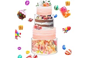 Crystal Clear Cake Stand - A Tiered Display Magnifying Your Creations
