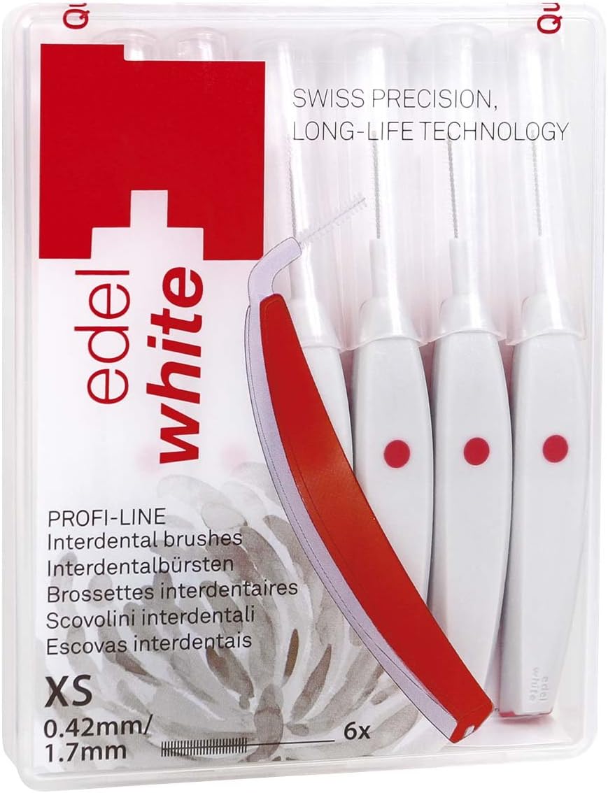 Edel+White Interdental Brushes Interdental Brushes 6 pcs White XS (0,42/1,7 mm)