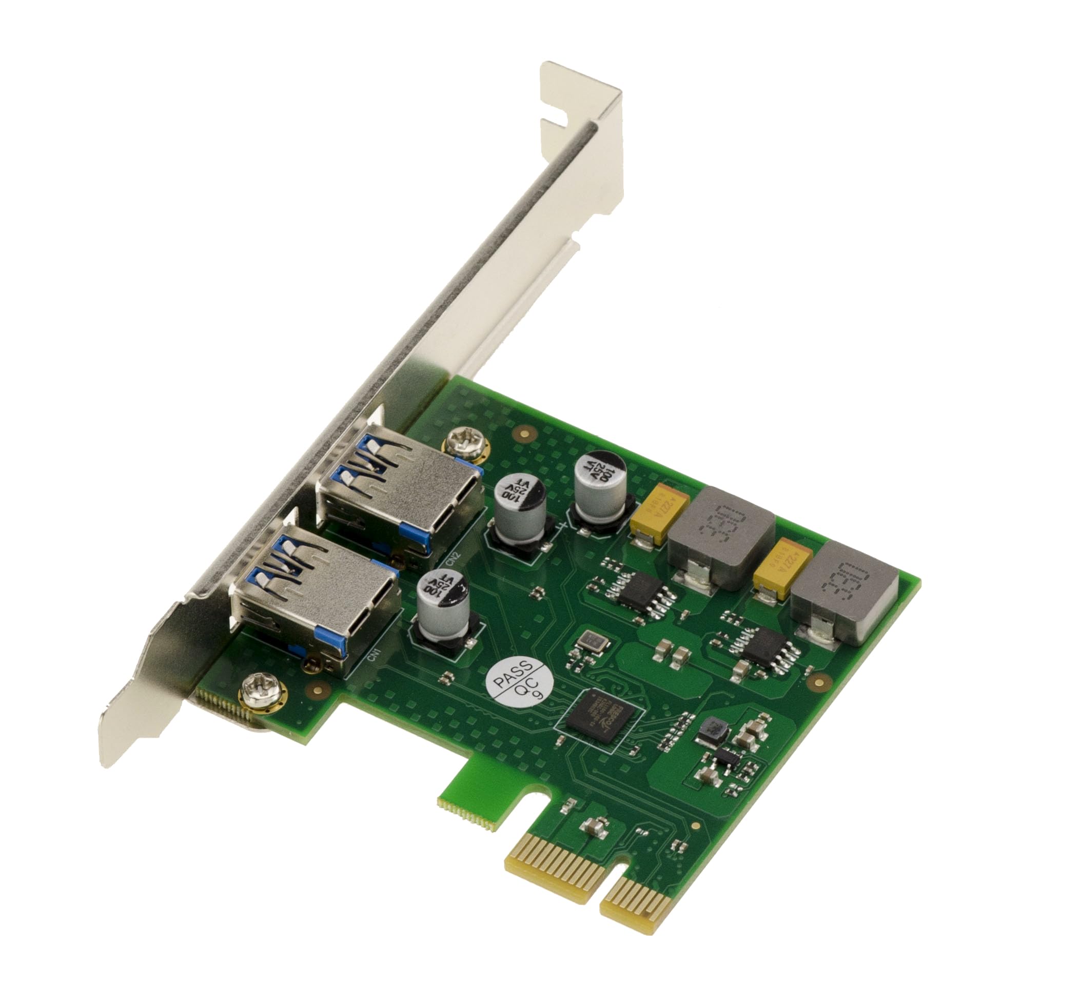 KALEA-INFORMATIQUE Carte PCIe USB 3.0 2 Ports FL1100 High Power | Carte PCIe USB 3.0 double port 5 Gbit/s avec Fresco FL1100