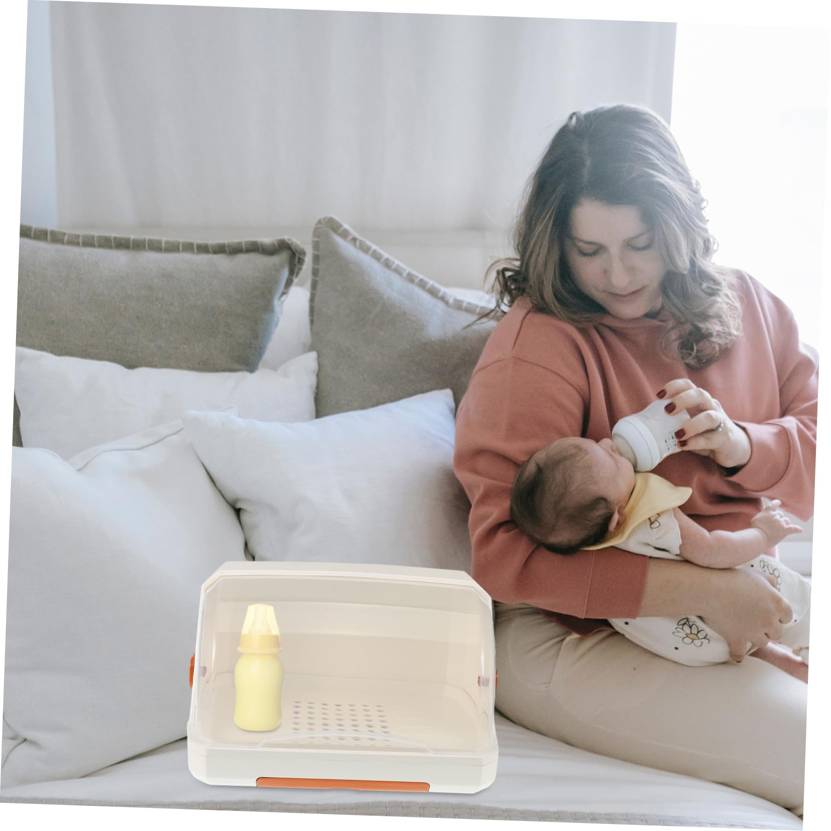 VICASKY Égouttoir Biberon avec Couvercle Organisateur De Comptoir pour Tasses Porte-gobelets pour Biberons