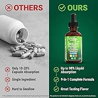 Vista 7 de Clean Nutra Gotas de Gordolobo para Pulmones Clorofila Orgánica Líquida Musgo Marino Irlandés, Espirulina, Regaliz, Cereza Ácida, Lobelia, Agripalma