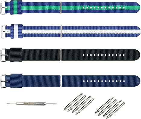 HKZBS Canvas nylon strap accessories are For various brand watch straps, mens, womens wristbands Watch band bracelet 10mm12mm13mm14mm15mm16mm17mm18mm19mm20mm22mm