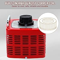 Vista 2 de Variac Transformer TBVECHI 110V Transformador Variac Variac Regulador de Voltaje de CA Variable Medido 3000w 30Amp