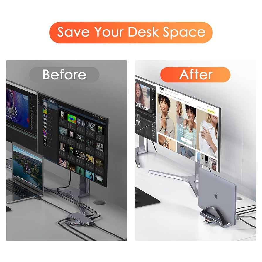 Amazon.com: TobenONE USB C Docking Station Dual 4K Monitor