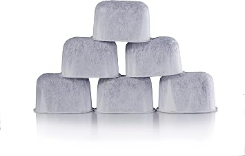 K&J Premium 6-Pack of Replacement Breville BWF100 Compatible Water Filters Activated Charcoal