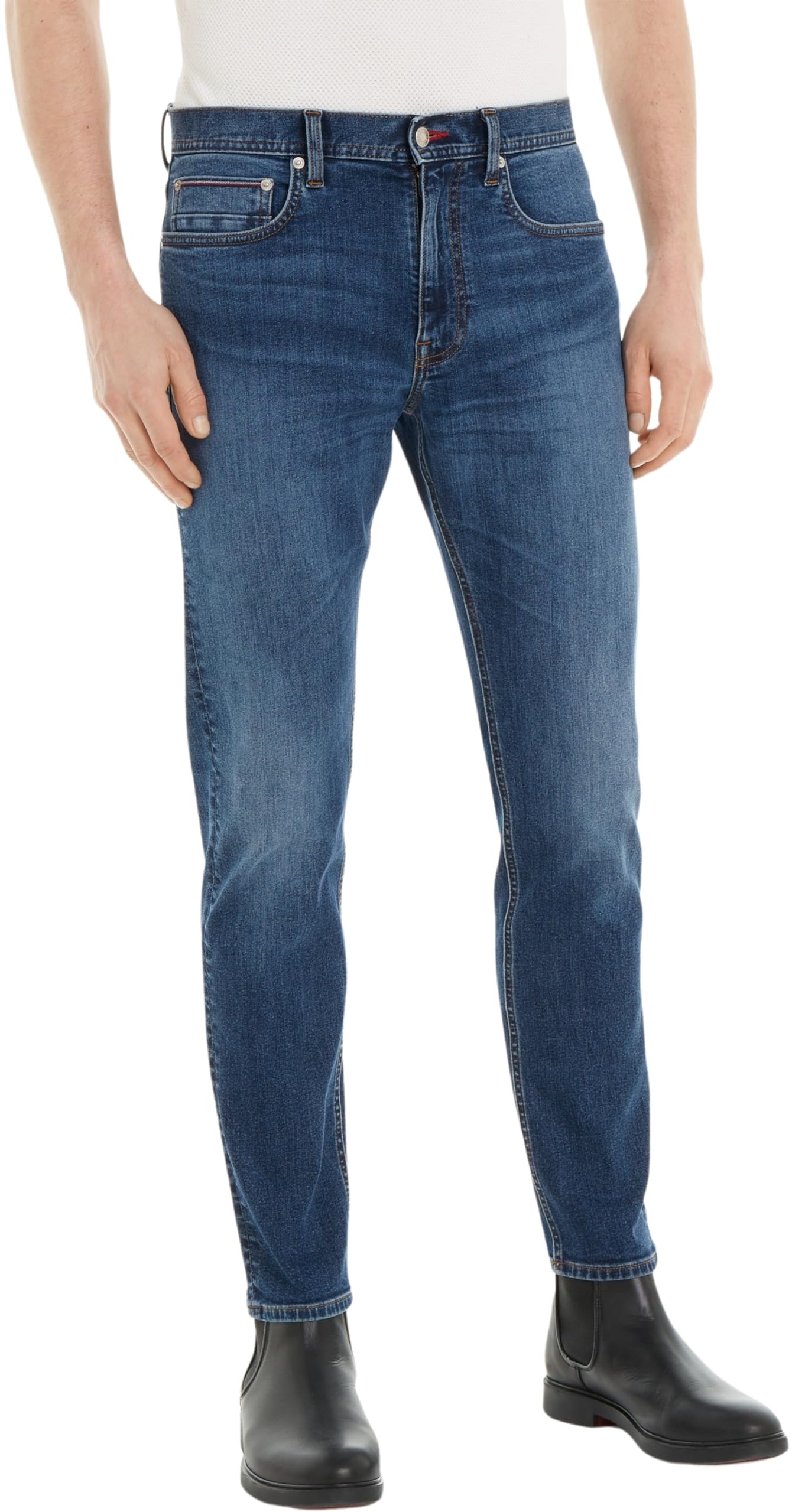 Tommy Hilfiger Men Houston Th Flex Simone Ind Denim Pants, Denim, 29/32