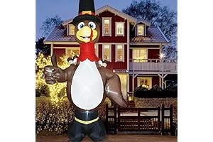 Thanksgiving Turkey Inflatable with Lights
