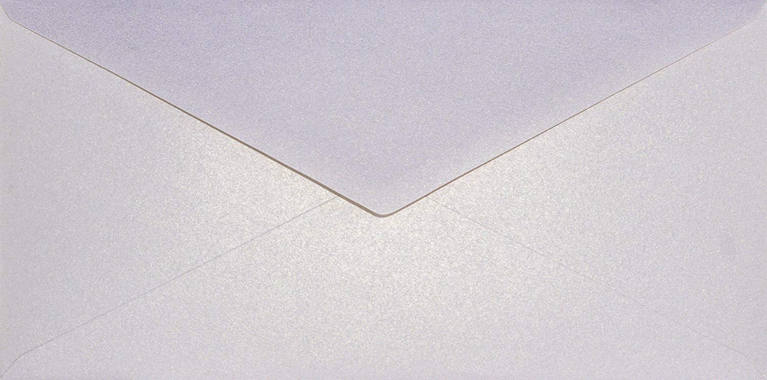 Netuno 25 sobres largos nacarados rosas oro DIN DL 110x220mm 120g Aster Metallic Candy Pink Gold solapa engomada puntiaguda sin ventana metalizados americanos para invitaciones tarjetas boda folleto
