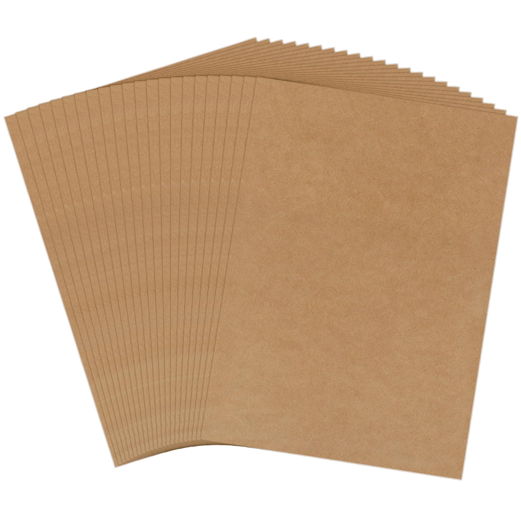 100 Sheets Brown Card, 250gsm Kraft Paper Thick Kraft Card Stock Brown Craft Paper for Cards Making, Scrapbook, Invitations, Printing & DIY Crafts