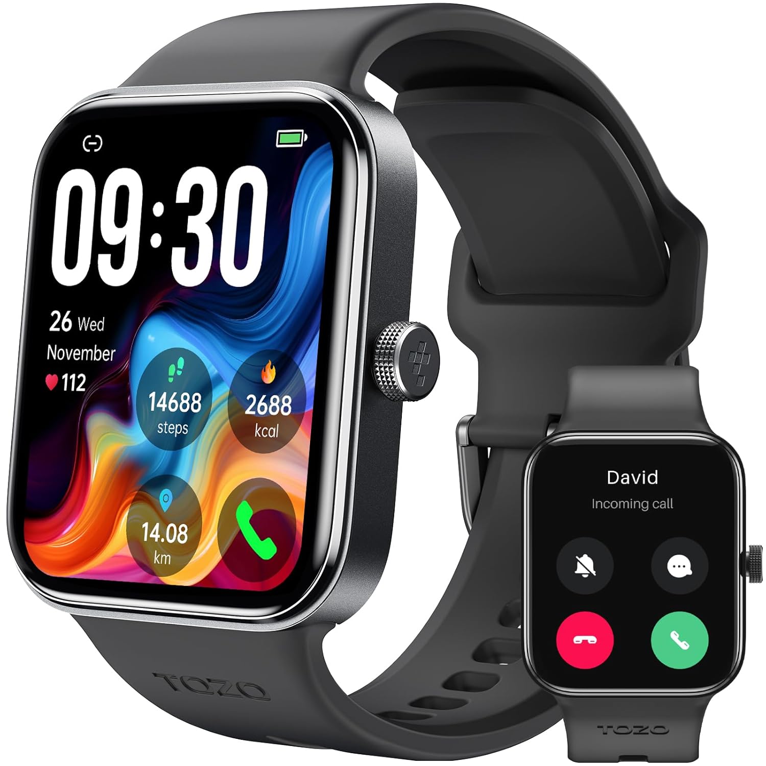 TOZO AMOLED S4 AcuFit One Smart Watch 1 78 Ultra-Clear Screen for Men Women Call Answer Fitness Tracker