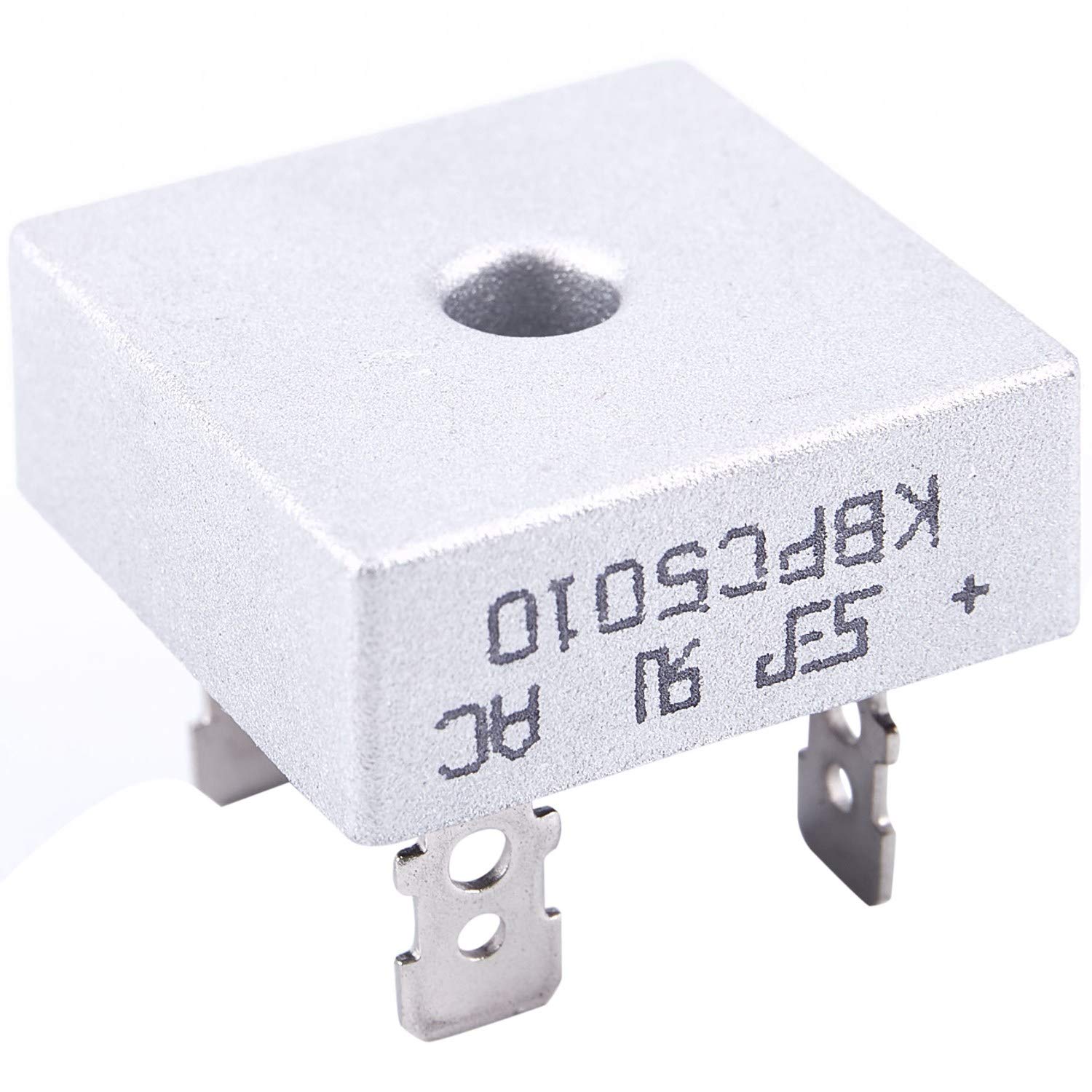 4-Pack KBPC5010 Bridge Rectifiers - 50 Amp, 1000V, Metal Case Single Phase Diodes