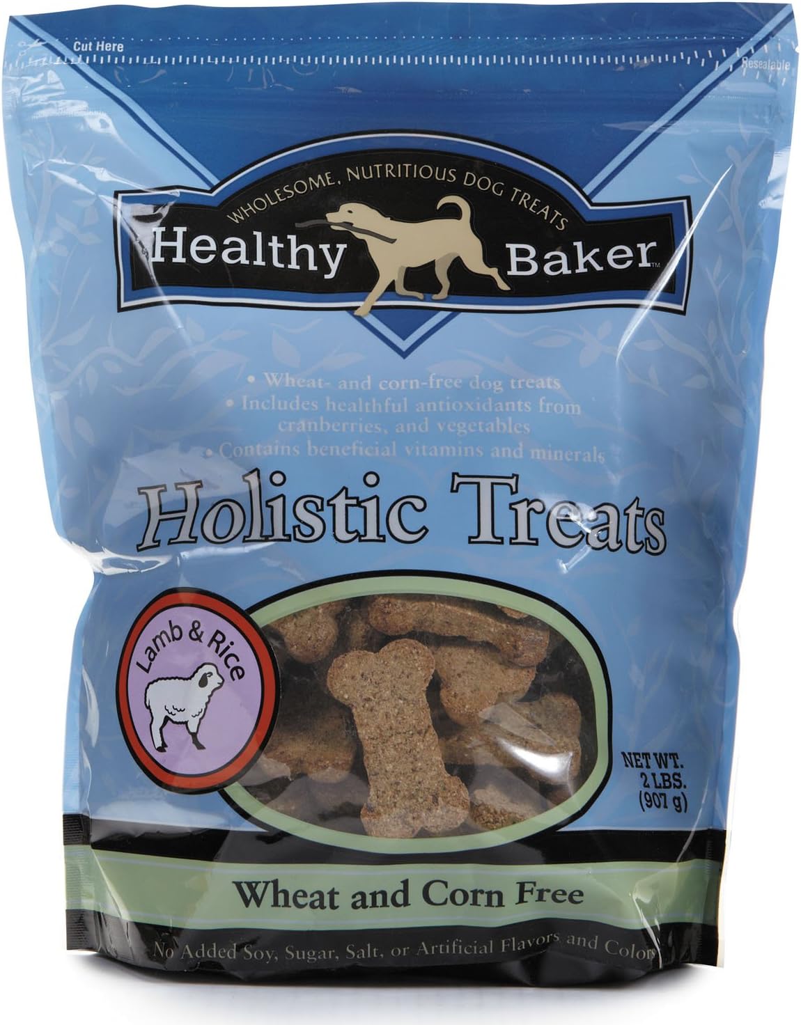 Healthy Baker Holistic Dog Treats — Wholesome And Delicious Treats For Dogs - Lamb & Rice, 2", 2 Lbs.