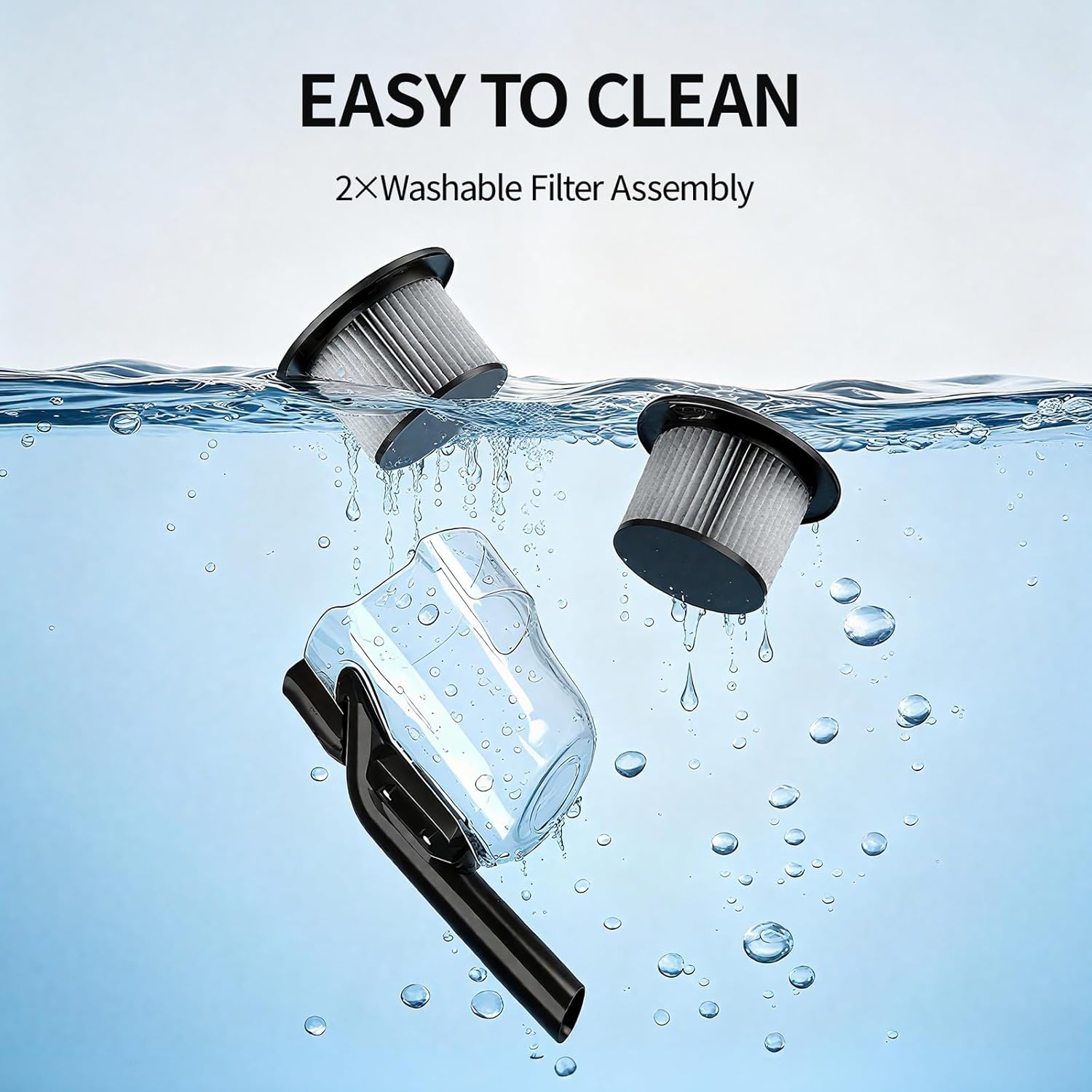 Cordless Vacuum Cleaner for Makita 18V Battery, 500W Handheld Vacuum Cleaner with Washable Filter, Portable Stick Vacuum for Floor Carpet Car Hardwood Pet Hair Home(Battery Not Included) - Image 6