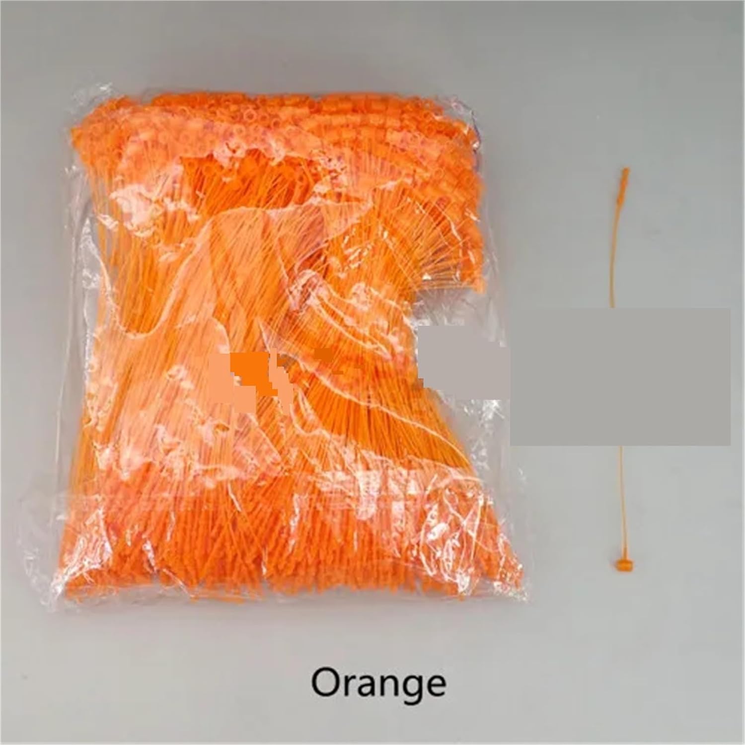 Plastic Tag Fasteners Plastic Loop Pins Snap Fastener Wire Buckle Hang Sling Rope Needle Colorful 5000pcs(Orange,Length 5inch)
