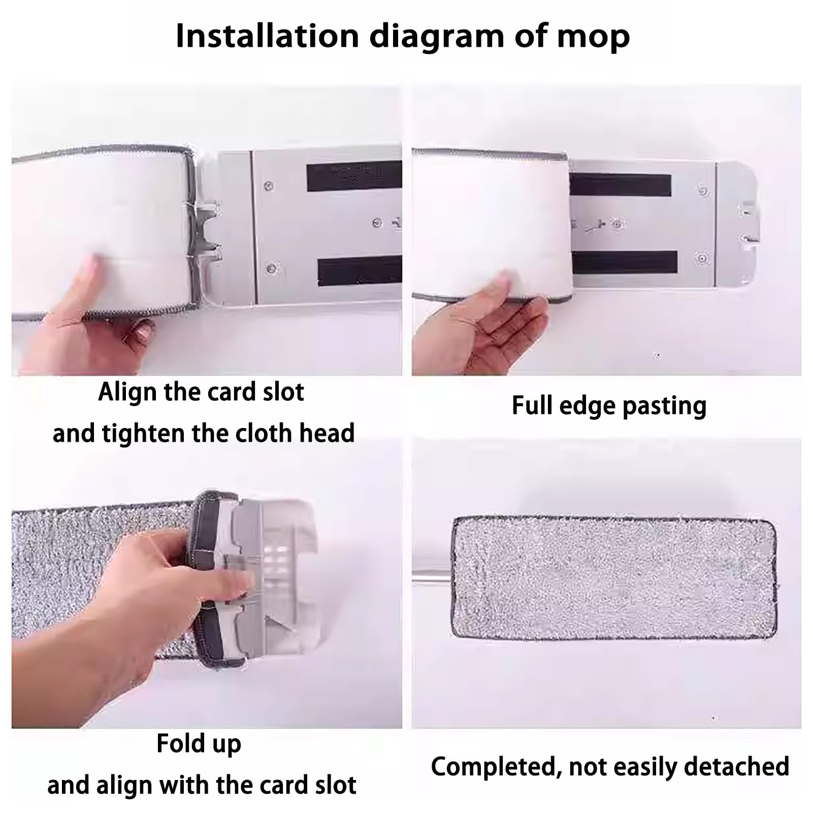 Recambio Fregona con Cabeza de Microfibra, Mopa Fregona Giratorio con Cubo Escurridor, Separar el Agua Sucia, Doble Uso Seco y Húmedo para Limpiar Azulejos, Paredes, Suelo, Ventanas, Coches,F