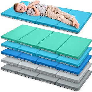5 Pcs Nap Mats for Preschool 1.37" Thick 47x24 Kindergarten Mat for Kids